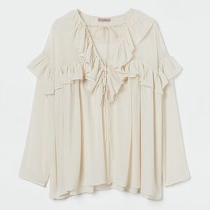 H&M ruffle blouse